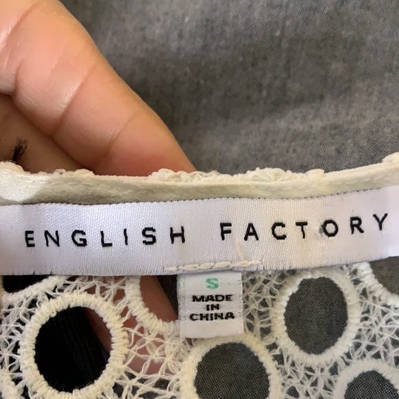 English Factory - Sleeveless Top - Black & White - Picture 5 of 6